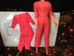 1632 BARBIE 1965 INVITATION TO TEA PINK  TAFFETA JUMPSUIT  OR TABARD
